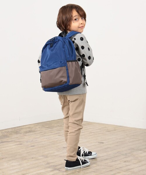 BEAMS mini(ビームスミニ)の「BEAMS mini / デイパック(バックパック/リュック・キッズ・ピンク/ブラウン系その他/ブルー・ONE SIZE)」の11枚目の写真