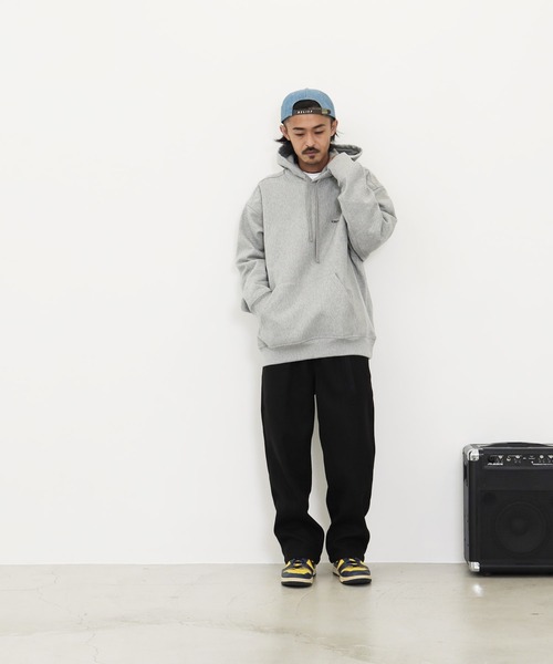 Carhartt WIP（カーハートダブリューアイピー）の「Carhartt WIP / カーハートWIP Hooded American Script Sweat アメリカン スクリプト 裏起毛 スウェット パーカー（パーカー・メンズ・ブラック/杢グレー・MEDIUM/LARGE/X-LARGE）」の13枚目の写真