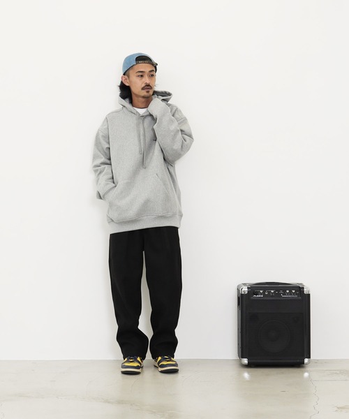 Carhartt WIP（カーハートダブリューアイピー）の「Carhartt WIP / カーハートWIP Hooded American Script Sweat アメリカン スクリプト 裏起毛 スウェット パーカー（パーカー・メンズ・ブラック/杢グレー・MEDIUM/LARGE/X-LARGE）」の14枚目の写真