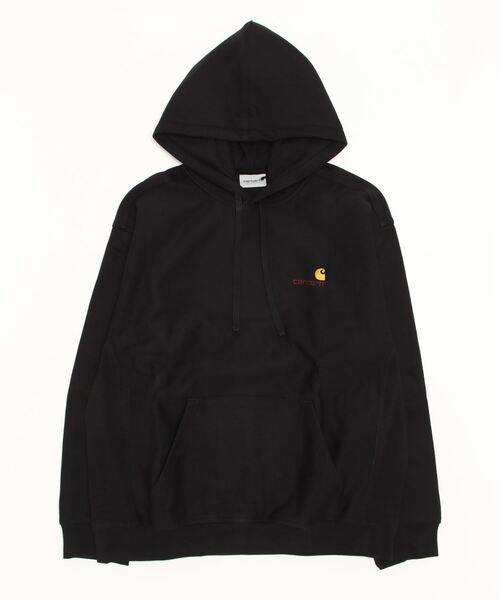 Carhartt WIP（カーハートダブリューアイピー）の「Carhartt WIP / カーハートWIP Hooded American Script Sweat アメリカン スクリプト 裏起毛 スウェット パーカー（パーカー・メンズ・ブラック/杢グレー・MEDIUM/LARGE/X-LARGE）」の20枚目の写真
