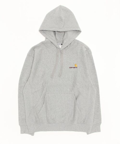 Carhartt WIP（カーハートダブリューアイピー）の「Carhartt WIP / カーハートWIP Hooded American Script Sweat アメリカン スクリプト 裏起毛 スウェット パーカー（パーカー・メンズ・ブラック/杢グレー・MEDIUM/LARGE/X-LARGE）」の21枚目の写真