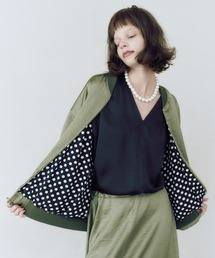 ヴィンテージサテンブルゾン