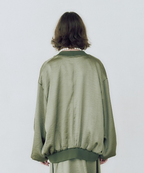 manana suerte(マニャーナスエルテ)の「ヴィンテージサテンブルゾン(ブルゾン・レディース・ブラック/カーキ/ピンク・FREE)」の12枚目の写真