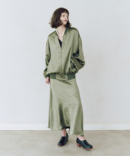 manana suerte(マニャーナスエルテ)の「ヴィンテージサテンブルゾン(ブルゾン・レディース・ブラック/カーキ/ピンク・FREE)」の15枚目の写真