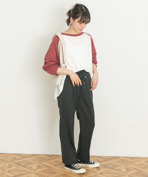 UR Lab.(アーバンリサーチラボ)の「ラグランビッグTシャツ(Tシャツ/カットソー・レディース・ブラック系その他/グリーン系その他/ブルー系その他/レッド系その他・FREE)」の7枚目の写真