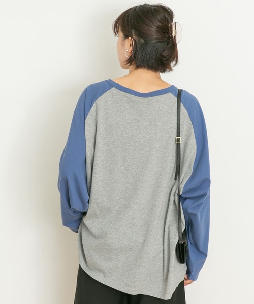 UR Lab.(アーバンリサーチラボ)の「ラグランビッグTシャツ(Tシャツ/カットソー・レディース・ブラック系その他/グリーン系その他/ブルー系その他/レッド系その他・FREE)」の15枚目の写真