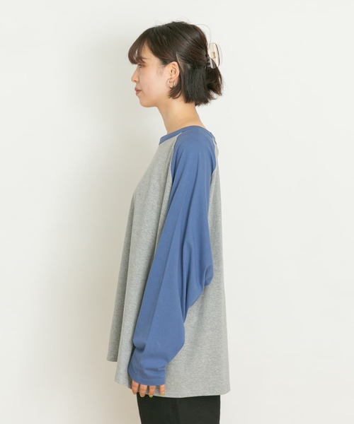 UR Lab.(アーバンリサーチラボ)の「ラグランビッグTシャツ(Tシャツ/カットソー・レディース・ブラック系その他/グリーン系その他/ブルー系その他/レッド系その他・FREE)」の18枚目の写真