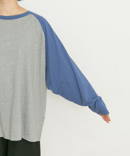 UR Lab.(アーバンリサーチラボ)の「ラグランビッグTシャツ(Tシャツ/カットソー・レディース・ブラック系その他/グリーン系その他/ブルー系その他/レッド系その他・FREE)」の21枚目の写真