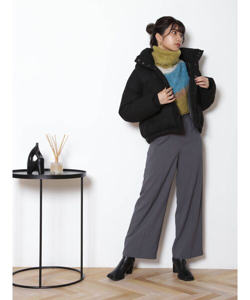 MURUA（ムルーア）の「ツイードショートエアコンダウン（ダウンジャケット/コート・レディース・その他1/ブラック・FREE）」の15枚目の写真