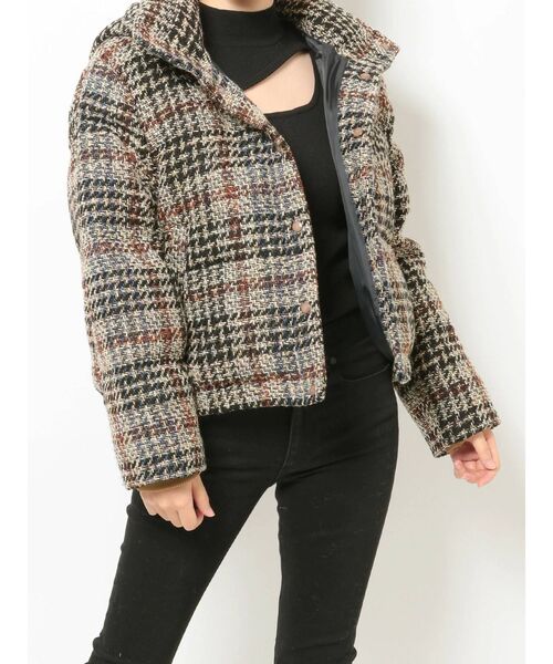 MURUA（ムルーア）の「ツイードショートエアコンダウン（ダウンジャケット/コート・レディース・その他1/ブラック・FREE）」の20枚目の写真