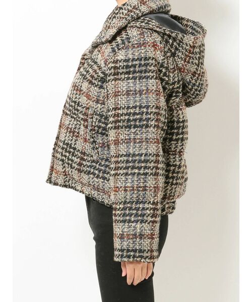 MURUA（ムルーア）の「ツイードショートエアコンダウン（ダウンジャケット/コート・レディース・その他1/ブラック・FREE）」の22枚目の写真