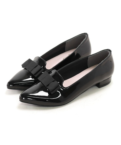 SESTO(セスト)の「ポインテッドトゥローヒールリボンローファーパンプス(パンプス・レディース・シルバー/チェック/ブラック・24.5cm/22.5cm/23.0cm/23.5cm/25.0cm/24.0cm)」の22枚目の写真