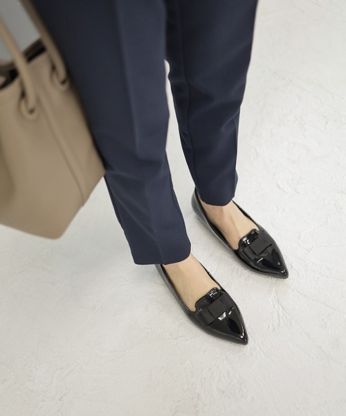 SESTO(セスト)の「ポインテッドトゥローヒールリボンローファーパンプス(パンプス・レディース・シルバー/チェック/ブラック・24.5cm/22.5cm/23.0cm/23.5cm/25.0cm/24.0cm)」の20枚目の写真