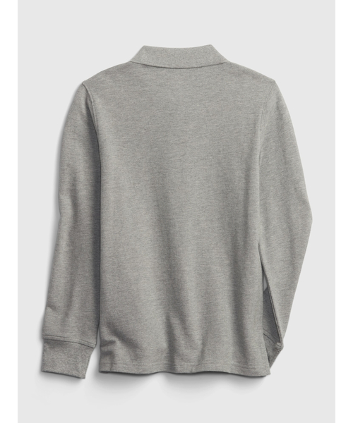 GAP（ギャップ）の「長袖ユニホーム ポロシャツ (キッズ)（ポロシャツ・キッズ・ホワイト/ブラック/グレー/インディゴブルー・160cm/150cm/130cm/110cm/120cm/140cm）」の13枚目の写真