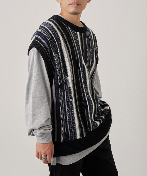 オーバーサイズリバーシブル3dニットベスト ベスト Ciaopanic Typy チャオパニックティピー のファッション通販 Zozotown