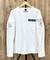 AVIREX | フェイドウォッシュ 長袖 ファティーグ Tシャツ(Tシャツ/カットソー)
