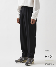 EDIFICE | "E"TROUSERS（E-3） ツイル テーパード イージーパンツ(スラックス)