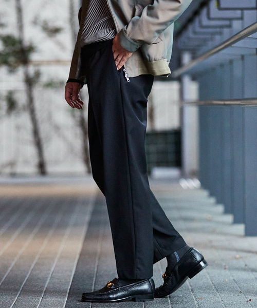 EDIFICE（エディフィス）の「"E"TROUSERS（E-3） ツイル テーパード イージーパンツ（スラックス・メンズ・ブラック/ベージュ/カーキ・SMALL/MEDIUM/LARGE）」の11枚目の写真