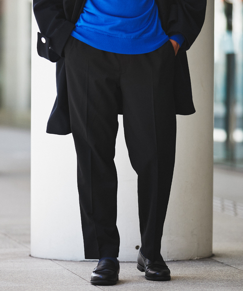 EDIFICE（エディフィス）の「"E"TROUSERS（E-3） ツイル テーパード イージーパンツ（スラックス・メンズ・ブラック/ベージュ/カーキ・SMALL/MEDIUM/LARGE）」の14枚目の写真