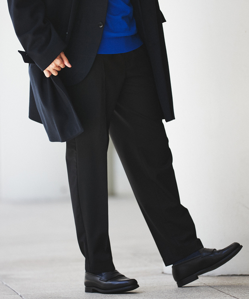 EDIFICE（エディフィス）の「"E"TROUSERS（E-3） ツイル テーパード イージーパンツ（スラックス・メンズ・ブラック/ベージュ/カーキ・SMALL/MEDIUM/LARGE）」の15枚目の写真