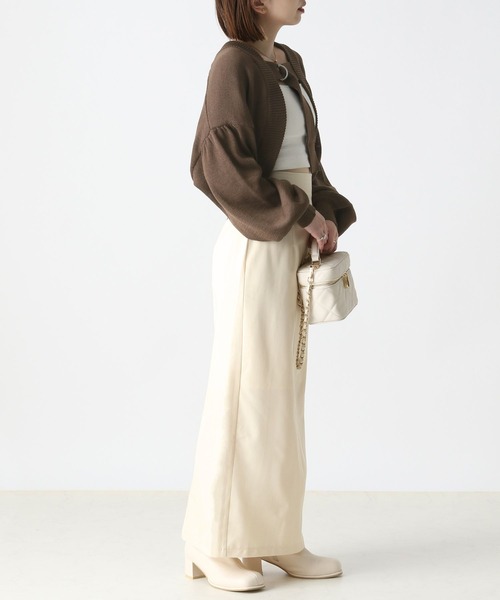 Heather（ヘザー）の「バックスリットIラインスカート　166083（スカート・レディース・ブラック/アイボリー/ブラック系その他・S/M）」の5枚目の写真