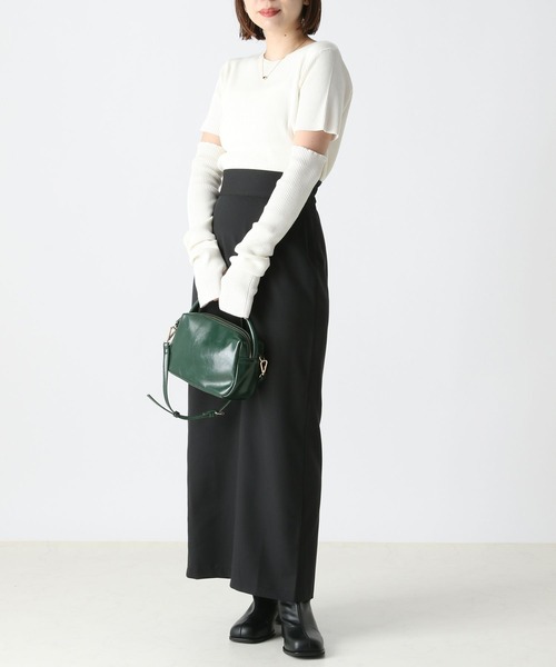 Heather（ヘザー）の「バックスリットIラインスカート　166083（スカート・レディース・ブラック/アイボリー/ブラック系その他・S/M）」の7枚目の写真