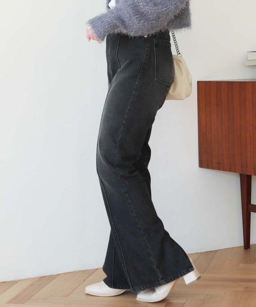 archives（アルシーヴ）の「センターシームデニム（デニムパンツ・レディース・ブルー/ブラック・SMALL/MEDIUM）」の10枚目の写真