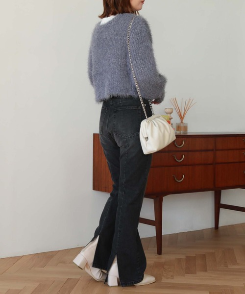 archives（アルシーヴ）の「センターシームデニム（デニムパンツ・レディース・ブルー/ブラック・SMALL/MEDIUM）」の14枚目の写真
