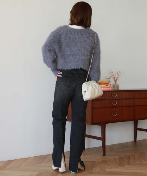 archives（アルシーヴ）の「センターシームデニム（デニムパンツ・レディース・ブルー/ブラック・SMALL/MEDIUM）」の15枚目の写真