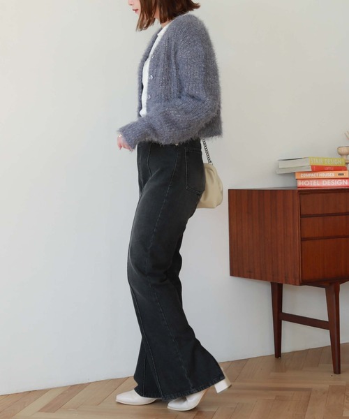 archives（アルシーヴ）の「センターシームデニム（デニムパンツ・レディース・ブルー/ブラック・SMALL/MEDIUM）」の13枚目の写真