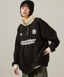 【Snap club】ハーフジップフリースプルオーバー