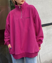 【Snap club】ハーフジップフリースプルオーバー