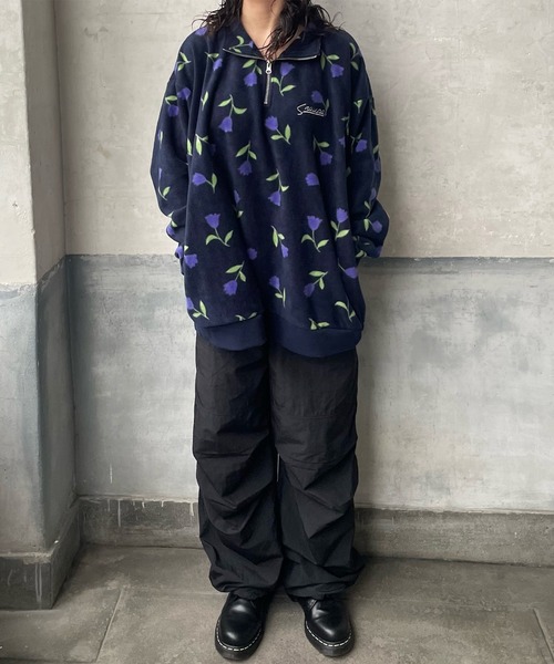 Snap club】ハーフジップフリースプルオーバー（スウェット）｜Snap