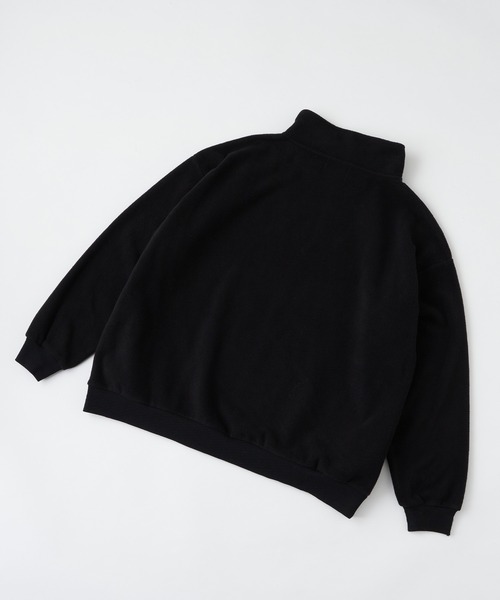 Snap club（スナップクラブ）の「【Snap club】ハーフジップフリースプルオーバー（スウェット・レディース・ピンク系/ブラック/ブルー/イエロー/レッド/グリーン/ライトグレー/オレンジ/ライトブルー/ピンク/ネイビー系/ベージュ系/ダークネイビー/ブラック系・XL/M/L）」の18枚目の写真