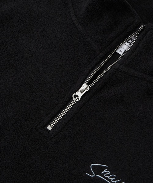 Snap club（スナップクラブ）の「【Snap club】ハーフジップフリースプルオーバー（スウェット・レディース・ピンク系/ブラック/ブルー/イエロー/レッド/グリーン/ライトグレー/オレンジ/ライトブルー/ピンク/ネイビー系/ベージュ系/ダークネイビー/ブラック系・XL/M/L）」の21枚目の写真