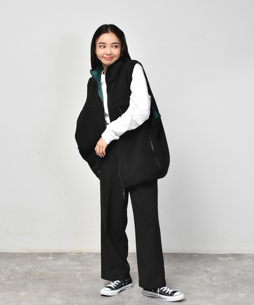 Starting Over（スターティングオーバー）の「マイクロフリースリバーシブル配色ベスト（ベスト・メンズ・ブラック/グリーン/モカ/オートミール・M/L/XL）」の18枚目の写真