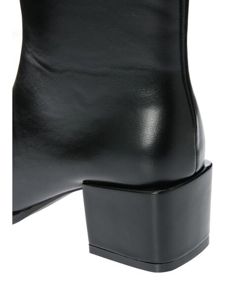 Green　Parks（グリーンパークス）の「・rich blue スクエアトウショートブーツ（ブーツ・レディース・ブラック・LL/S/M/L）」の14枚目の写真