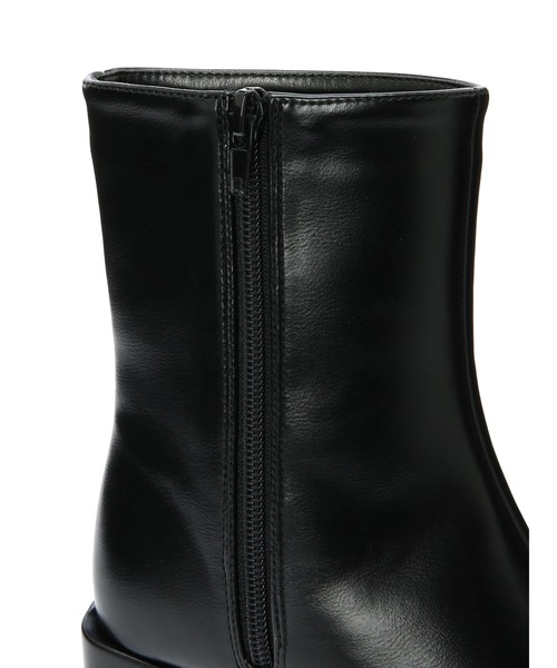 Green　Parks（グリーンパークス）の「・rich blue スクエアトウショートブーツ（ブーツ・レディース・ブラック・LL/S/M/L）」の5枚目の写真