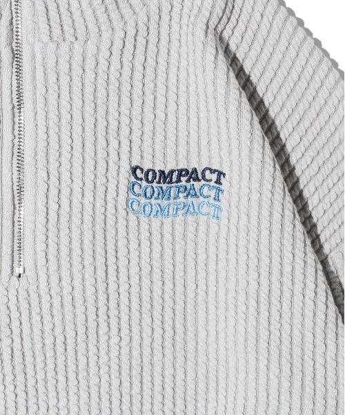 one way（ワンウェイ）の「ハーフジップリブトップス（Tシャツ/カットソー・レディース・ライトグレー/ブラック/ライトブルー/パープル・FREE）」の9枚目の写真