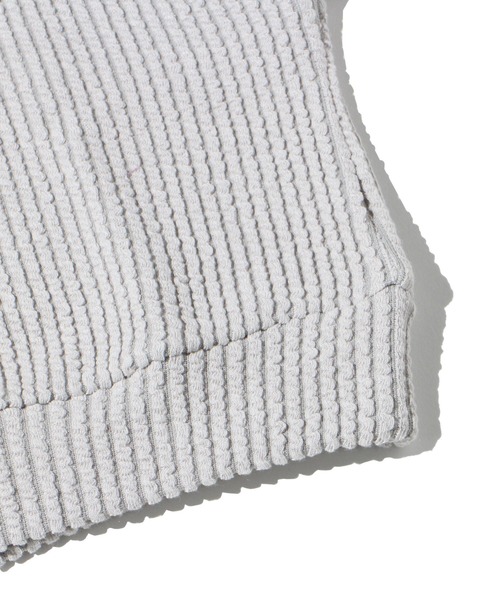 one way（ワンウェイ）の「ハーフジップリブトップス（Tシャツ/カットソー・レディース・ライトグレー/ブラック/ライトブルー/パープル・FREE）」の7枚目の写真