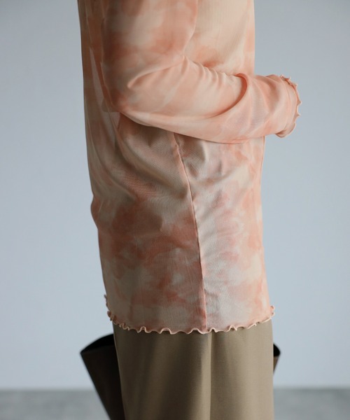 amini(アミニ)の「【2022 A/W】ハイネックシアーインナー(Tシャツ/カットソー・レディース・オレンジ/ピンク/ブルー/グレイッシュベージュ・MEDIUM)」の18枚目の写真
