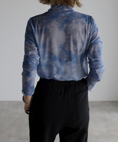 amini(アミニ)の「【2022 A/W】ハイネックシアーインナー(Tシャツ/カットソー・レディース・オレンジ/ピンク/ブルー/グレイッシュベージュ・MEDIUM)」の20枚目の写真