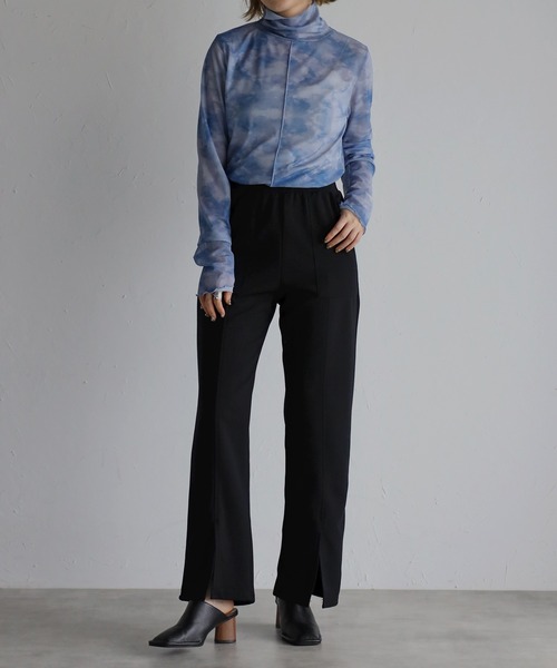 amini(アミニ)の「【2022 A/W】ハイネックシアーインナー(Tシャツ/カットソー・レディース・オレンジ/ピンク/ブルー/グレイッシュベージュ・MEDIUM)」の21枚目の写真