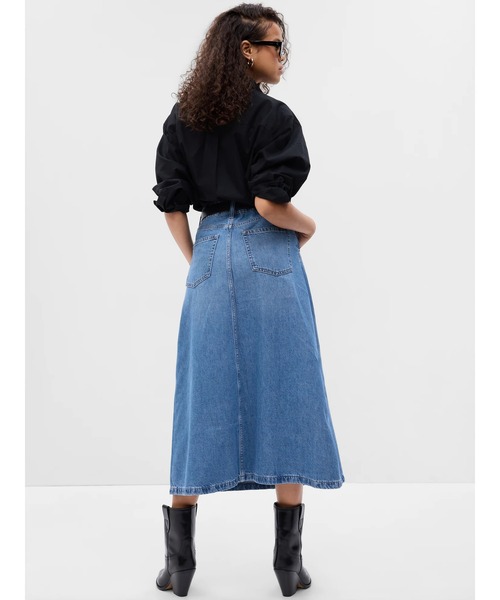 新品未使用　GAPレディースデニムスカート セール】Aラインデニムマキシスカート（デニムスカート）｜GAP