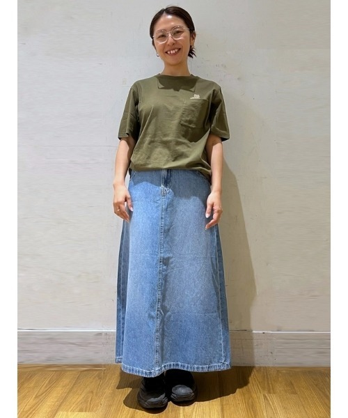 セール】Aラインデニムマキシスカート（デニムスカート）｜GAP