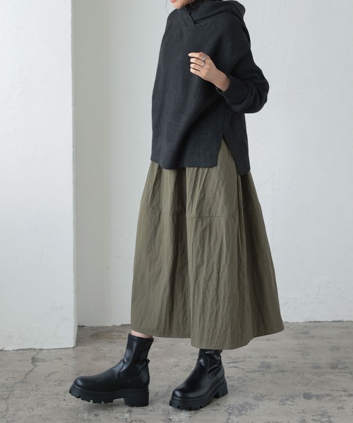 KOBE LETTUCE（コウベレタス）の「チャンキースキンブーツ（ブーツ・レディース・ベージュ/ブラック/ダークブラウン・LL/M/S/L）」の5枚目の写真