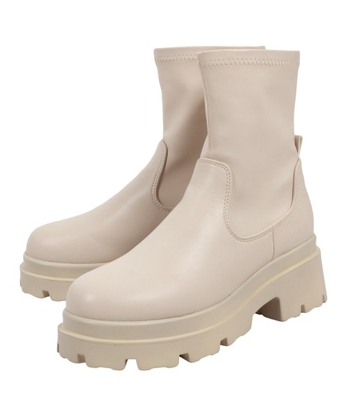 KOBE LETTUCE（コウベレタス）の「チャンキースキンブーツ（ブーツ・レディース・ベージュ/ブラック/ダークブラウン・LL/M/S/L）」の12枚目の写真