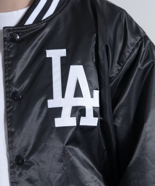 Fanatics（ファナティクス）の「Fanatics MLB ドジャースモチーフ サテン スタジャン（スタジャン）」 WEAR
