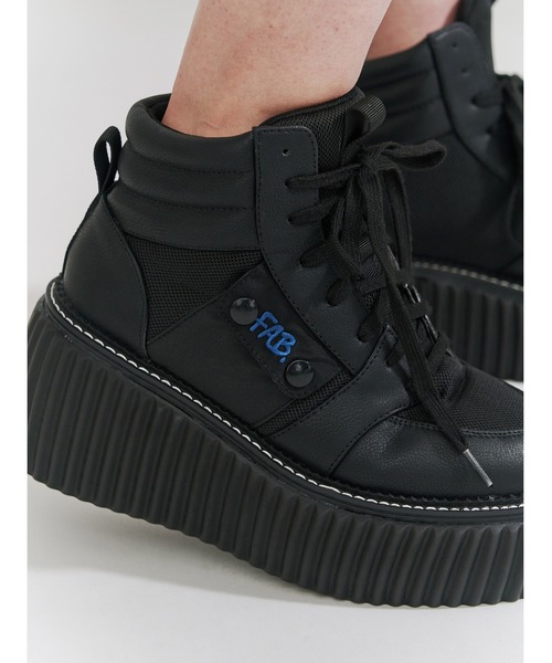 PAMEO POSE（パメオポーズ）の「FAB. Sneakers（スニーカー・レディース・ブラック/オレンジ/ホワイト・39/38/37）」の8枚目の写真