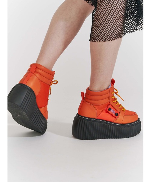 PAMEO POSE（パメオポーズ）の「FAB. Sneakers（スニーカー・レディース・ブラック/オレンジ/ホワイト・39/38/37）」の9枚目の写真